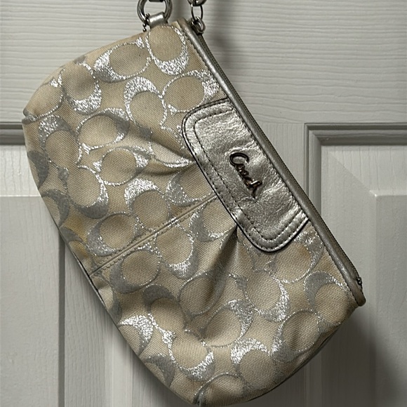 Coach Wristlet With Logo Tag - Picture 2 of 16